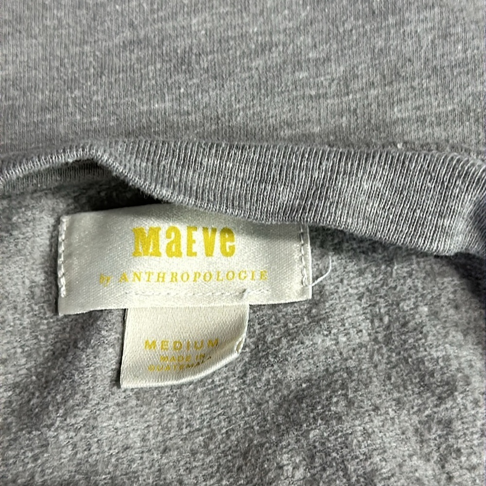 MAEVE by Anthropologie Lightweight Cropped Sweatshirt Size Medium - Picture 5 of 7